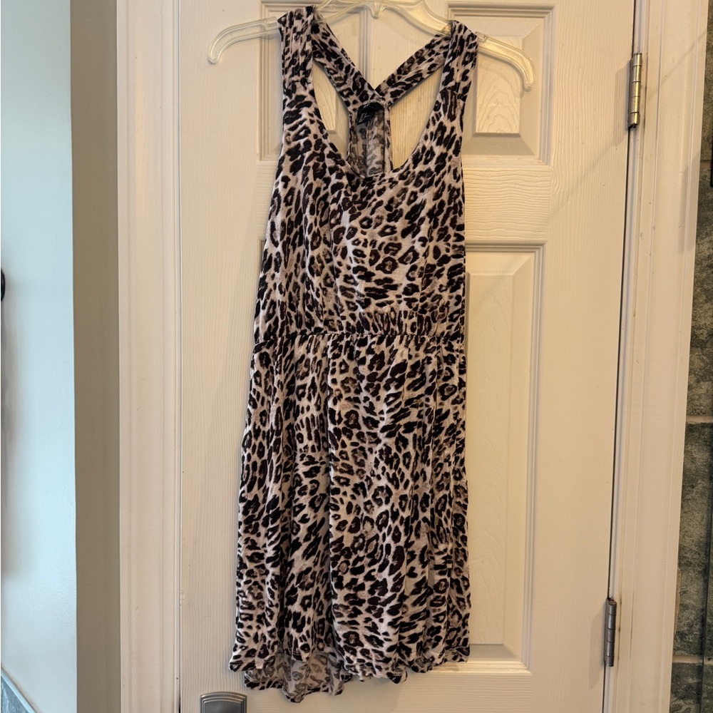 Leopard Print Sleeveless Dress